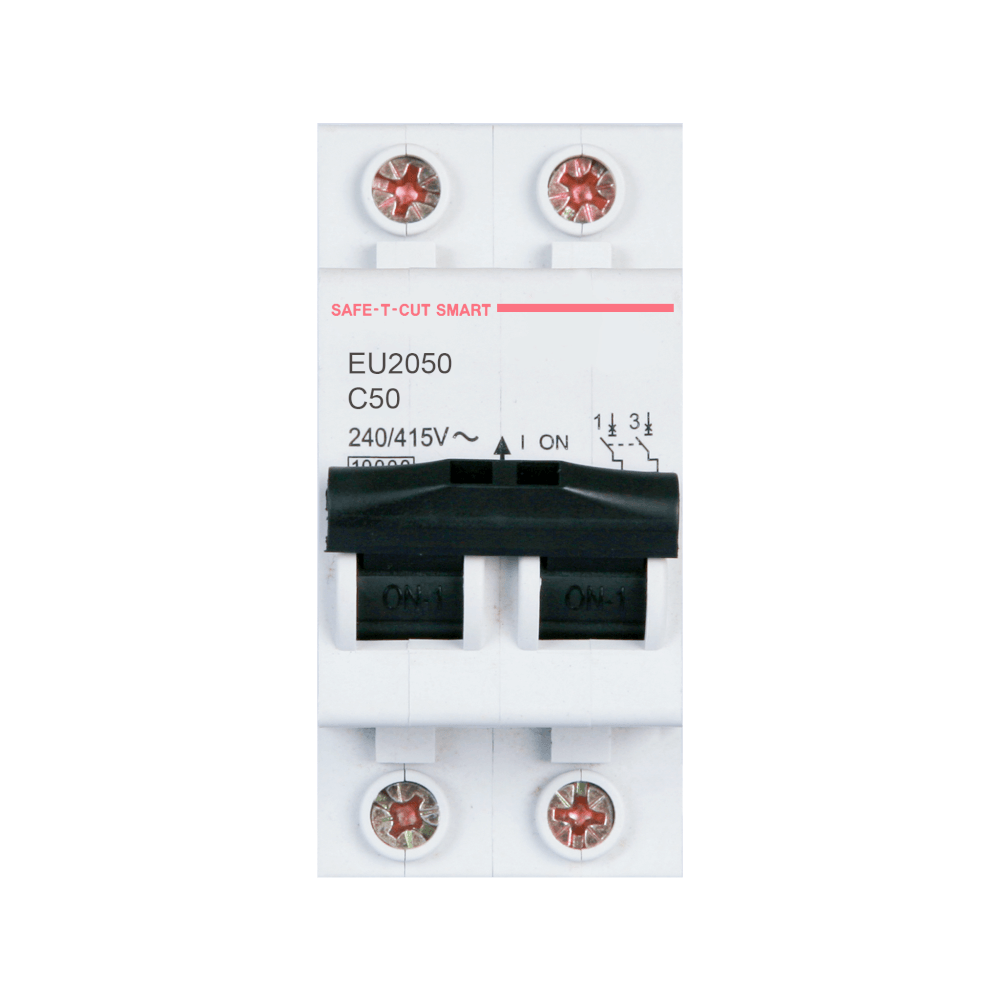 เซอร์กิตเบรกเกอร์ 50 แอมป์ 2 โพล 10KA เซฟ-ที-คัท สมาร์ท รุ่น EU_0